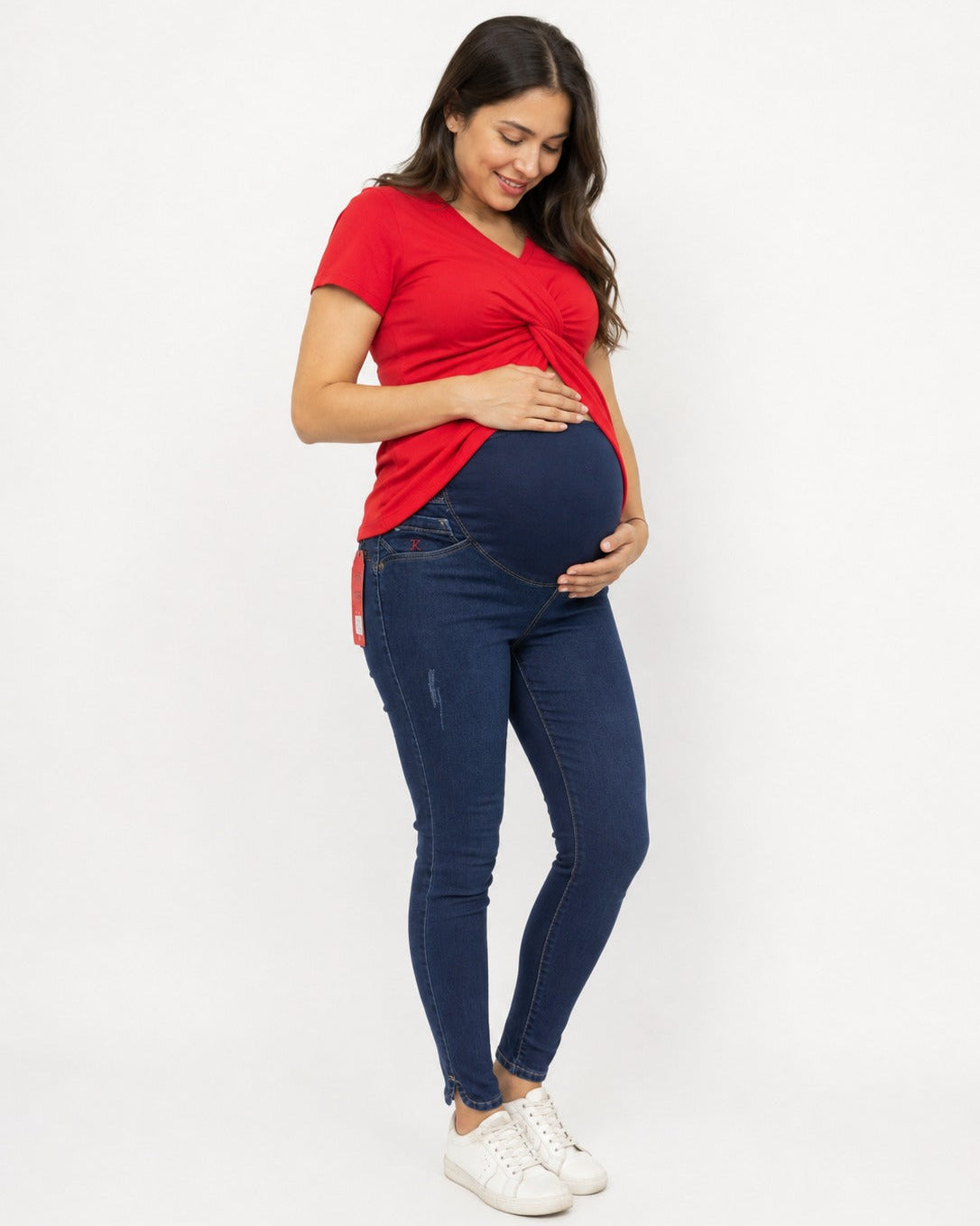 PANTALON PITILLO CON DISEÑO EN BASTA