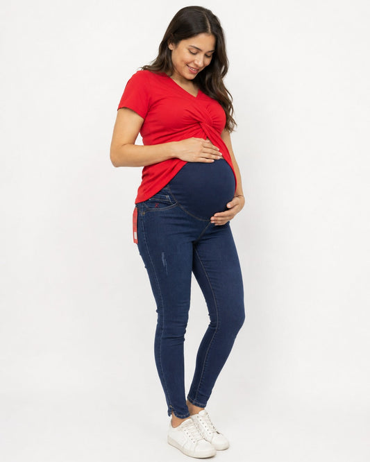 PANTALON PITILLO CON DISEÑO EN BASTA